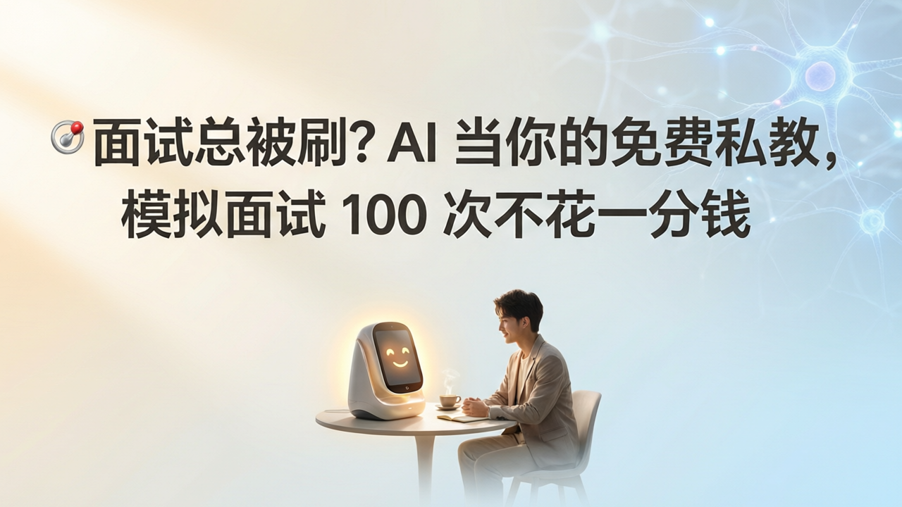 🎯 面试总被刷？AI 当你的免费私教，模拟面试 100 次不花一分钱